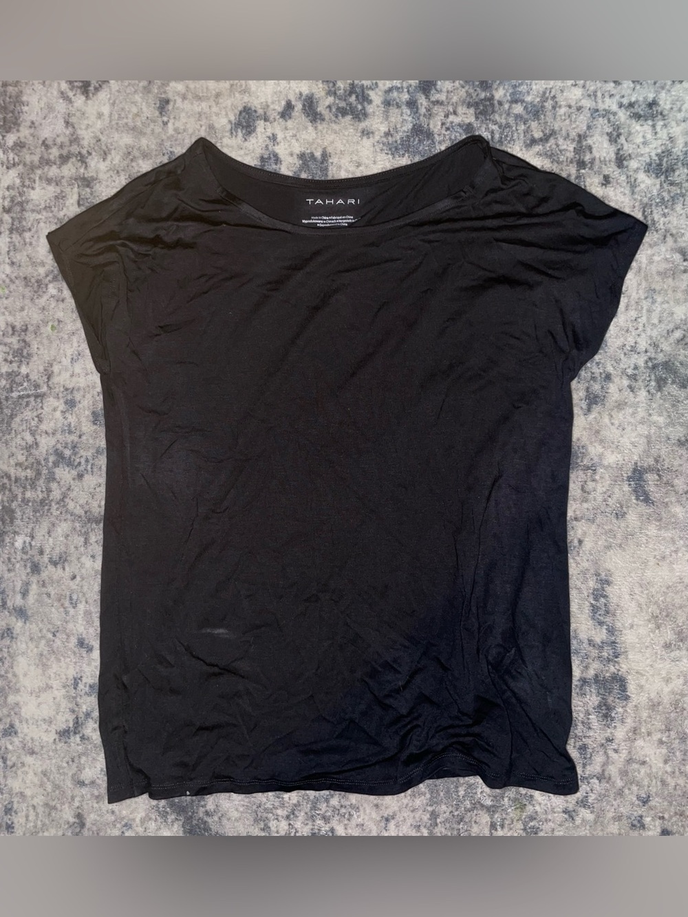Tahari short sleeve top size large